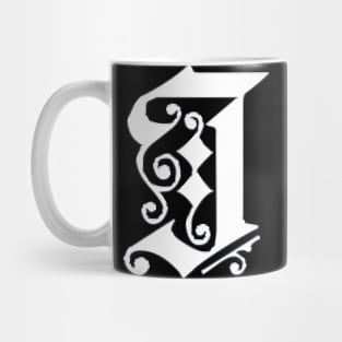 Silver Letter I Mug